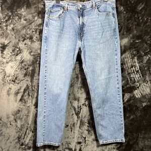 Levi's 505 Jeans Men's 40x30 Straight‎ Leg Regular Fit Blue Stonewashed Denim
